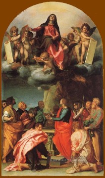  man - Himmelfahrt der Jungfrau Renaissance Manierismus Andrea del Sarto